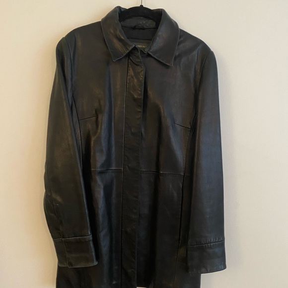 Vintage leather blazer - Picture 3 of 4